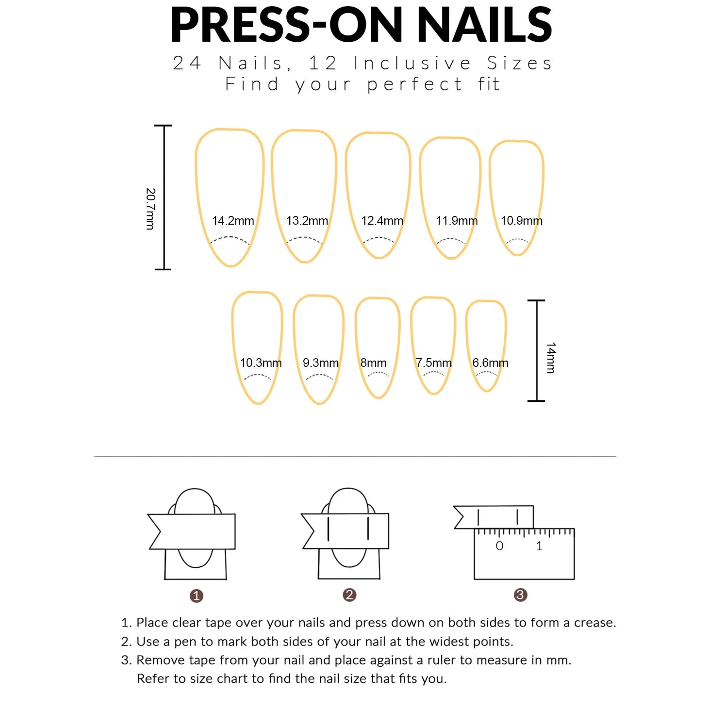 💅 24pcs Nude Brown Press-On Nails – Almond Full-Cover 🤎✨ (24 pcs)