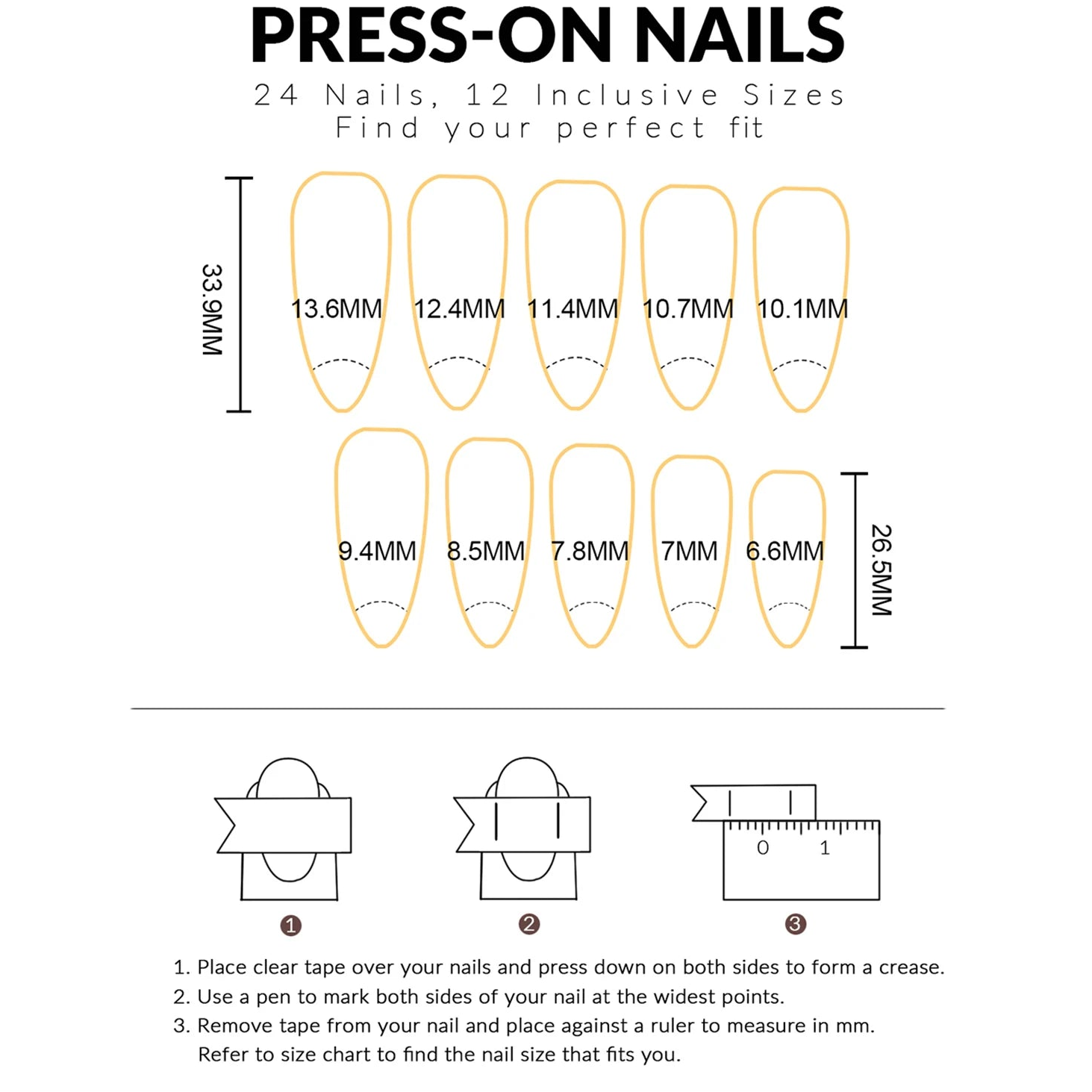 Red Almond Press-On Nails – 3D Bowknots Decoration by Blushtip 🎀❤️ (24pcs)